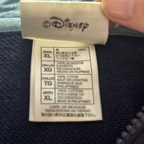 Walt Disney World Winnie The Pooh Navy Hoodie with Embroidered Detail SZ XL - Picture 6 of 9